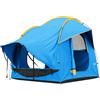 Outsunny Tenda da Auto per SUV Portellone 5-6 Persone con 3 Porte e Finestra in Rete, per Trekking e Escursioni, Blu e Arancione | Aosom Italy