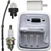 UYTGFO Misura for Husqvarna 435 440 445 445E 450 Motosega Sostituire OEM 544147702 Linea del Filtro Del Carburante Primer Lampadina Silenziatore di Scarico