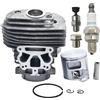 UYTGFO Adatto for motosega Husqvarna 562XP 560 575355803 Valvola di decompressione Candela Kit cilindro pistone da 46 mm