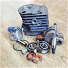 UYTGFO Adatto for Husqvarna 51 Rebuild Set include albero motore, cilindro, pompa dell'olio, cuscinetti e paraoli sostituiti(Set)