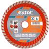 EXTOL PREMIUM Disco diamantato Turbo - taglio asciutto e bagnato, 125 x 22,2 mm