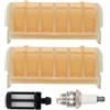 UYTGFO Fit For S-t-i-h-l 021 023 025 MS210 MS230 MS250C MS210C MS230C Chainsaw Parts Replaces With Fuel Filter Spark Plug MS250 Air Filter Kit
