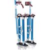 Hooomyai Trampoli per cartongesso da 45,7 - 76,2 cm, in alluminio, altezza regolabile, per verniciatura, finitura, potatura rami o pulizia, blu