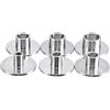 ViaGasaFamido Boccola Guida per Fresa in Acciaio Inossidabile, 6 Dimensioni da 10 Mm a 20 Mm Kit di Boccole Modello per Rifilatura e Foratura della Fresa per la Lavorazione del Legno con Design a