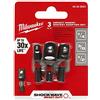 Milwaukee Accessory 48-32-5023 Insert Socket Set, 3 Pieces, Holds Sockets