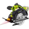 FIELDMANN Scie circulaire sans fil - FIELDMANN - 20V - 165 mm - Guidage laser - Batterie et chargeur non inclus