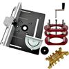 Generic Sollevatore di precisione per fresatrice manuale | Kit per di sollevamento del router di sollevamento manuale | di seghe da banco con inserto per piastra di base, kit di sollevamento