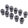 Estink 10 pezzi di precisione superiore ER16 pinzette, set di pinze a molla, pinze ER16 1-10 mm per macchina per incisione CNC e utensile per tornio di fresatura