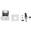 Gettimore Base per fresatrice per lavorazione del legno con struttura in plastica trasparente e metallo, RT0701C/WU601