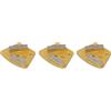 Segrehy 3 pezzi di dischi abrasivi trapezoili, dischi abrasivi diamantati, denti lunghi, grana 30, scarpe abrasive ad alta durezza per lucitura di pavimenti in cemento, rimozione di