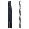 Generic Set Catena e Barra Guida 8 Pollici per Mini Motosega Elettrica, Accessorio Sega Elettrica da Potatura, Ricambio Utensile da Giardino(2pcs-set)