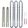 ZHLWei Catene for motoseghe in acciaio da 8 pollici Catene for accessori for motoseghe elettriche SET di catene for motoseghe elettriche di ricambio