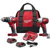Milwaukee 2691-22 18-Volt Compact Drill and Impact Driver Combo Kit