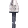 Oumefar Mandrino per Trapano Elettrico per Smerigliatrice Mandrino Extra Fine Ad Alta Precisione per Mini Avvitatore a Percussione, a Tre Griffe con Codolo Esagonale Portatile per Uso Generale,