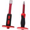 OKUMEYR Set Impugnatura in Pvc in Acciaio Cromo-vanadio 2 Pezzi Scalpelli per Muratura Lame da 25 Cm per Tagli Precisi in Muratura e Lavorazione Metalli