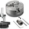 Generisch Set di aste, punte elettriche Chuck - barra di collegamento in lega di zinco 3 Jaw tornio Chuck - di bloccaggio autocentranti - Estensione 'utensile elettrico per torsione del legno
