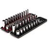 TEKTON SHD91218 - Set di chiavi a bussola a 6 punte con binari, 42 pezzi (5/16-3/4, 8-19 mm)