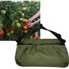 Haofy Borsa per la Raccolta della Frutta per la Raccolta in Tessuto Oxford, Borsa per la Porta Grembiule Regolabile per Attrezzi da Giardinaggio a Mani Libere pe (Da Green)