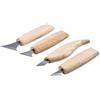 HOMSFOU Scalpello Per Intaglio a Mano in Acciaio Al Cromo Vanadio Strumento Da Carpentiere Per Lavorazione Del Legno Coltello a Scalpello Per Intaglio Kit Professionale