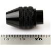 HOgardenME Smerigliatrice elettrica a 3 ganasce mandrino M8 x 0 filettatura 75 mm, acciaio legato antiruggine con finitura in ossido nero, capacità 0 3 3 2 mm, manico zigrinato per serraggio utensili