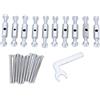 NutriEss Dispositivo di riparazione di cassette nutriess, scatola elettrica, scatola a parete, presa 'interruttore, scatola di giunzione, strumento a vite universale, 118 mm, installazione (Nutriess9f1cc4-11)