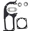 pljYocdO Guarnizione di tenuta del carter del cilindro e del silenziatore, set di guarnizioni, paraolio adatto for motosega H394 395 394XP 395XP(2 X Total Sets)