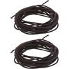WOONEKY Corda Antiscivolo per Impugnatura in Cotone Cerato 3mm 5m, 2 Pezzi, Fasce Avvolgenti per Manico e Attrezzi da Giardinaggio, Avvolgicavo Ergonomico Resistente per Uso