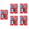 Cryfokt Moduli Driver MOSFET Schede di Uscita PWM da 3,3 V/5 V per Dimmerazione di Strisce LED 5 Pezzi per Progetti Fai da Te