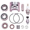 LIWaaGe For motosega MS361 Kit pistone da 47 mm, cuscinetto a manovella, valvola di sicurezza, anello di tenuta 'olio, candela 11350302005