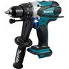 Makita DHP458Z - Trapano avvitatore a percussione, 18 V, agli ioni di litio, Ø 13 mm, 1 BL1840B + MAKPAC