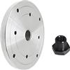 DOMELA Flangia, Piastra Frontale Mandrino Tornio Legno 1 Pollice X 8TPI / M18 X 2,5 / M33 X 3,5 Mandrino Fresatura Piastra Flangia Filettatura for Utensili Tornitura Legno (Colore : 50mm-M18x2.5) (Color : 1