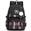 LKY STAR Unisex Blue Lock Zaino con Ciondolo in Peluche e Distintivo Carino Donna Ragazze Grande Capacità per la Scuola Viaggio Casual Backpack per Studenti