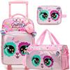 HTgroce Valigia Bagaglio a Mano, Trolley Bambino Borsone da Viaggio, Borsa Piscina Bambina, Bagaglio per bambini con Borsa da Toilette Viaggio