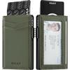 VULKIT Porta Carte di Credito Sottile Porta Carte con Blocco RFID per Uomo Porta Biglietti da Visita Automatico Pop-up per Carte e Appunti con Chiusura Magnetica