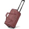 REDOLZ borsone da viaggio con ruote S 51 cm | trolley morbido 39 L leggero per uomo e donna | Duffle Essentials