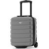 Flight Knight Lightweight 2 Wheel ABS Hard Case Valigie Bagaglio a Mano in Cabina Approvato Per Oltre 100 Compagnie Aeree Tra Cui Easyjet E Dimensioni Massime Per Vueling E Wizz Air 40x30x20cm