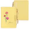 Grovjewfit Portafoglio Da Donna Personalizzato Piccolo Portafogli Con Nome Foto Borsa A Tracolla Da Donna Con Tasca Portamonete Mini Regalo Per Mamma Moglie Natale Compleanno Festa Della Mamma (E-Giallo)