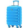 Flight Knight ABS Trolley Bagaglio A Mano 55x35x20cm Compatibile Con Alitalia, easyJet, RyanAir, KLM E Tanti Altri! Valigia Leggera Bagaglio A Mano 4 Rotelle.