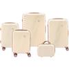 Convector Set Quattro Trolley + Beauty Case Da Viaggio, Valigie Rigide in 5 Dimensioni Con Ruote Girevoli a 360 °, Lucchetto TSA e Struttura in ABS Doppio Strato, Antigraffio e Antiurto