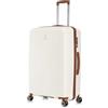 CELIMS - Valigia Grande in Polipropilene 75 cm | Valigia Grande | Bagaglio 75 cm | Lucchetto TSA | 8 ruote a 360° | Beige