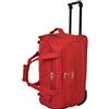 Hol Dall with Wheels HL452 - Borsa trolley leggera da viaggio durante la notte, colore: Rosso, Rosso, M, Hol dall con ruote