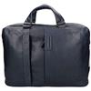 PIQUADRO Pulse Cartella organizer a due manici porta PC, Pelle, Blu Notte, 15.6 a due scomparti