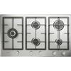 Indesit IN 9522 IX 1 piano gas inox 90cm 5 fuochi bruciatore doppia corona griglie in ghisa lavabili in lavastoviglie