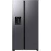 Samsung RS70F66KBTEF - Frigorifero side-by-side con congelatore, frigorifero AI con congelatore, 178 cm, 634 l, erogatore di ghiaccio/acqua con attacco per acqua fissa, AI Energy Mode, Twin Cooling+