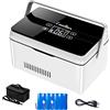 Generic Mini Frigorifero Portatile Auto Insulina Cooler Box Mini Drug Frigorifero Insulina Cooler Case Temperatura Costante Medicina Frigorifero per Viaggi Ufficio 3batteries