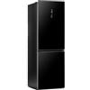 Cromberg Frigorifero Combinato HRHCV46SGB, Libera installazione, No Frost, Space Max, 323L, 68.5l x 185h x 59p cm, con una generosa capacità di stoccaggio, ripiani in vetro temperato.