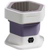 YXYLJOZ Lavatrice Pieghevole, Mini Lavatrice Portatile con cestello di drenaggio, Luce Blu, Manico Nascosto, 3 modalità di Controllo Touch Intelligente (Purple)