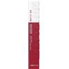 Maybelline New York Tinta Labbra a Lunga Durata, Effetto Matte e Colore Intenso, Tenuta fino a 16 Ore, No Transfer e Senza Sbavature, SuperStay Matte Ink, Tonalità: Ruler (80), 5 ml
