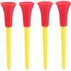 Homoyoyo 10 Tappi da Golf in Plastica Rosso 83mm Accessorio Leggero e Facile da Usare per Terreno da Golf Colore Casuale