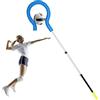 ANGDI Allenatore di schiacciate per pallavolo, attrezzo per l'allenamento con Asta Regolabile, Supporto Portatile per l'allenamento, attrezzo per Migliorare la Posizione di Servizio